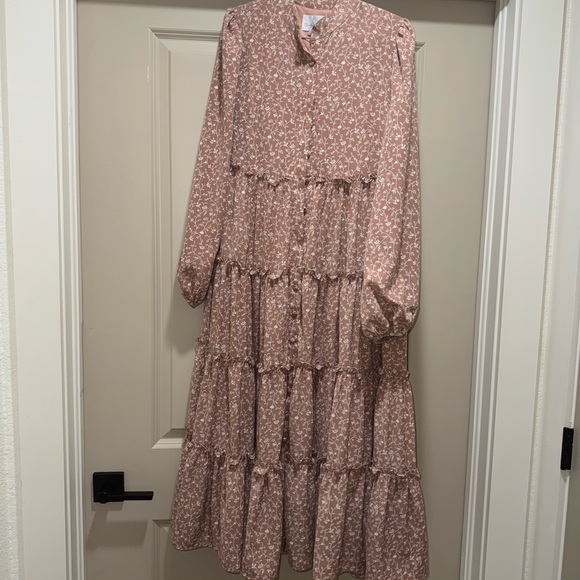 Dainty Jewells Dresses & Skirts - Dainty Jewells Pink Floral Midi Dress